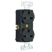 7120GD　接地形2P 15A 250V (NEMA 6-15) 平刃形複式埋込コンセント