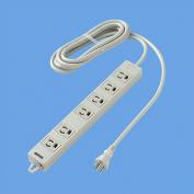 接地15A抜け止め形6コ口　OAタップ　WCH24363H　（電源表示付）