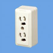 設備工事用配線器具　接地15A　露出抜け止めコンセント　WK3064