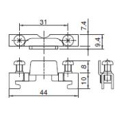 端子台用止め金具　MF-THE