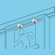 開口下向き用器具取付金具　DK1型